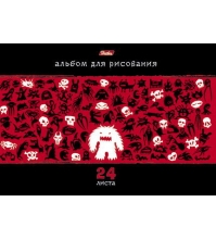 Альбом для рисования 24л. А4 на скрепке Монстрики