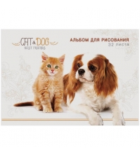 Альбом для рисования 32л. А4 на спирали Питомцы. Best friends