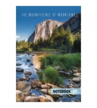 Бизнес-блокнот 80л. А5 ЛАЙТ Пейзаж. Притяжение гор, глянцевая ламинация