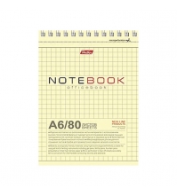 Блокнот 80л. А6 на гребне Office Book, тонированный блок, перфорация, выборочный лак
