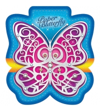 Блокнот 60л. А6 на гребне Butterfly,  с фигурной высечкой