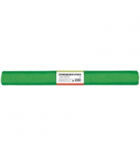 Бумага крепированная 50*250 см, 32 г/м?, зеленая, в рулоне