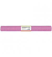 Бумага крепированная 50*250 см, 32 г/м?, розовая, в рулоне