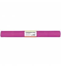 Бумага крепированная 50*250 см, 32 г/м?, темно-розовая, в рулоне