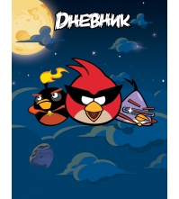 Дневник 1-11 кл. 40л. (твердый) Angry Birds, полноцв. печать, выборочный лак