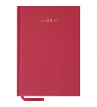 Ежедневник датированный 2015г, А5, 176л, балакрон, Basic, бордовый