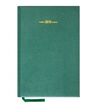 Ежедневник датированный 2015г, А5, 176л, балакрон, Basic, зеленый
