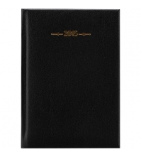 Ежедневник датированный 2015г, А6, 176л, балакрон, Basic, черный