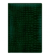 Ежедневник недатированный А5 176л. кожзам Dedalo CROCO, зеленый, тонированный блок
