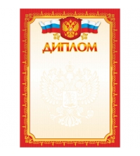Диплом А4, мелованный картон, тиснение фольгой