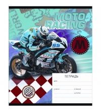 Тетрадь 18л. клетка Moto Racing