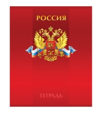 Тетрадь 48л. А5 клетка Россия, блок 60 г/м?, ВД-лак