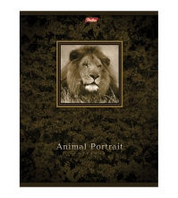 Тетрадь 48л. А5 клетка на гребне Animal Portrait, выборочный лак