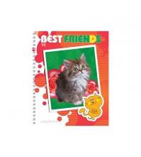 Тетрадь 48л. А5 клетка на гребне Best Friends (ВК)