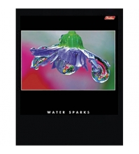 Тетрадь 96л. А5 клетка Water sparks , выборочный лак