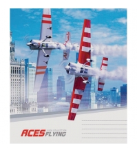 Тетрадь 96л. А5 клетка Авиация. ACES flying, ВД-лак