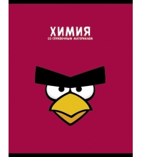 Тетрадь тематическая 48л. Angry Birds - Химия, выборочный лак