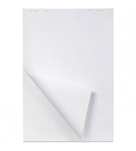 Блок бумаги для флипчарта 64*96 см, белый, 20 л, в клетку