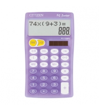 Калькулятор карманный FC 10 разрядов, 2-строчный, двойное питание, 129*76*17 мм, сиреневый