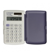 Калькулятор карманный SLD 10 разрядов, двойное питание, 65*10*104 мм, белый