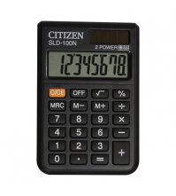 Калькулятор карманный SLD 8 разрядов, двойное питание, 58*87*12 мм, черный