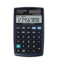 Калькулятор настольный CT 10 разрядов, двойное питание, 120*72*9 мм, черный
