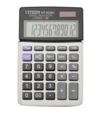 Калькулятор настольный MT 12 разрядов, двойное питание, 104*161*17 мм, белый/серый