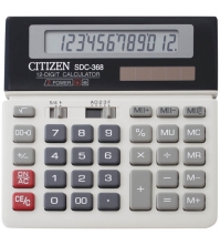 Калькулятор настольный SDC 12 разрядов, двойное питание, 152*154*29 мм, белый