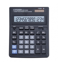 Калькулятор настольный SDC 14 разрядов, двойное питание, 153*199*31 мм, черный