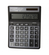 Калькулятор настольный SDC 14 разрядов, двойное питание, 158*204*33 мм, черный