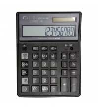 Калькулятор настольный SDC 14 разрядов, двойное питание, 220*160*43 мм, черный