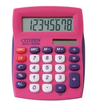 Калькулятор настольный SDC 8 разрядов, двойное питание, 115*83*19 мм, розовый