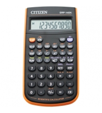 Калькулятор научный 10 разрядов, 86 функций, питание от батарейки, 78*153*12 мм, черный/оранжевый