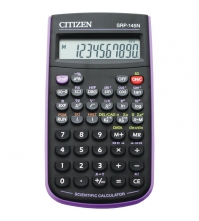 Калькулятор научный 10 разрядов, 86 функций, питание от батарейки, 78*153*12 мм, черный/фиолетовый