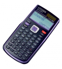 Калькулятор научный 10+2  разряда, 236 функций, двойное питание, 155,5*81*13 мм, черный/фиолетовый