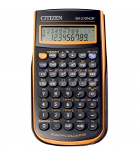 Калькулятор научный 10+2 разрядов, 236 функций, питание от батарейки, 78*153*12 мм, черный/оранжевый