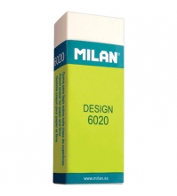 Ластик MILAN 6020, картонный держатель, 60*21*11мм