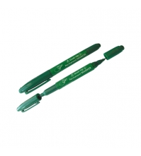 Маркер перманентный двухсторонний зеленый, пулевидный, 0,8-2,2 мм