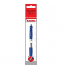 Ручка гелевая автоматическая MP gel, синяя, 0,5мм, грип, европодвес