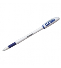 Ручка гелевая OfficeSpace синяя, 1мм, грип