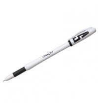 Ручка гелевая OfficeSpace черная, 1мм, грип