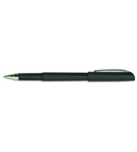 Ручка гелевая Silk черная, 0,5мм, грип