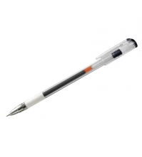 Ручка гелевая Standart черная, 0,5мм, грип