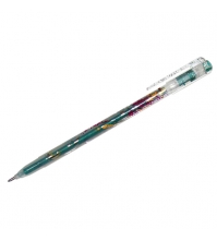 Ручка гелевая Люрекс зеленая, 1мм