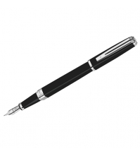 Ручка перьевая Exception Slim Black Lacquer ST, корпус черный/хром, подар.уп.