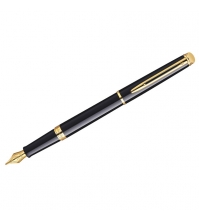 Ручка перьевая Hemisphere Mars Black GT, корпус черный/золото, подар.уп.