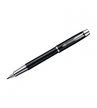 Ручка перьевая IM Premium Matte Black CT, корпус  черный/хром, подар.уп.