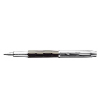 Ручка перьевая IM Premium Twin Chiselled CT, корпус черный/хром, подар.уп.