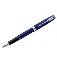 Ручка перьевая Sonnet Laque Blue CT, корпус синий/хром, подар.уп.