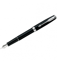 Ручка перьевая Sonnet Matte Black CT, корпус черный/хром, подар. уп.